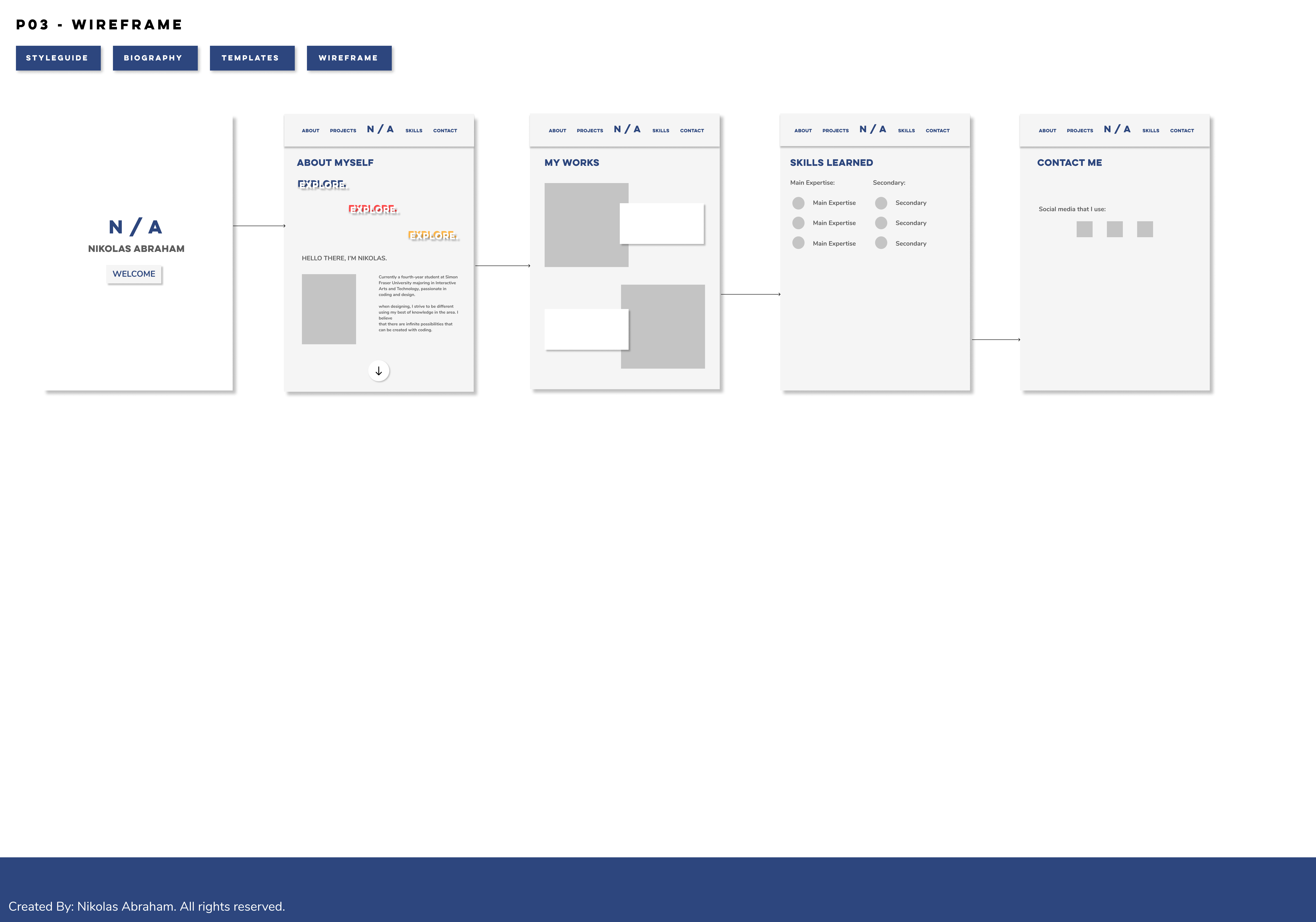 project wireframe 1